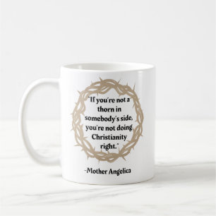 Caneca De Café Citação Thorn da Mãe Angélica