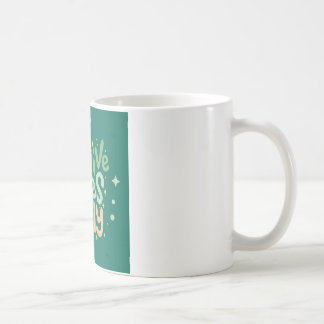 Caneca de Café Citação Vibrações Positivas Apenas