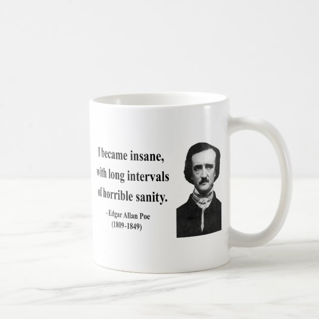 Caneca De Café Citações 2b do ponto de entrada de Edgar Allen (Direita)
