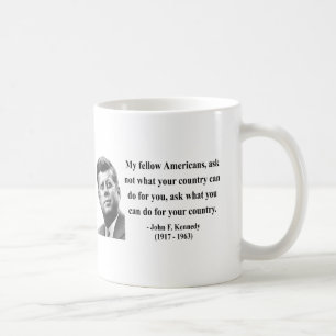 Caneca De Café Citações 3b de JFK