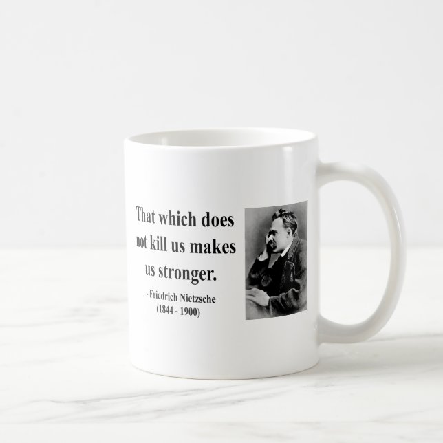 Caneca De Café Citações 5b de Nietzsche (Direita)