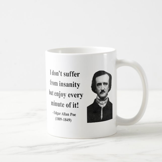 Caneca De Café Citações 6b do ponto de entrada de Edgar Allen (Direita)