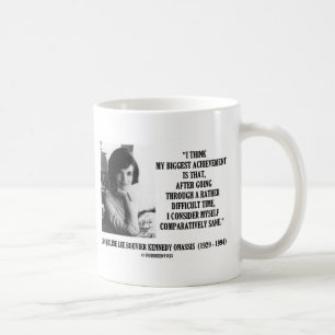 Caneca De Café Citações comparativamente sãs de Jacqueline