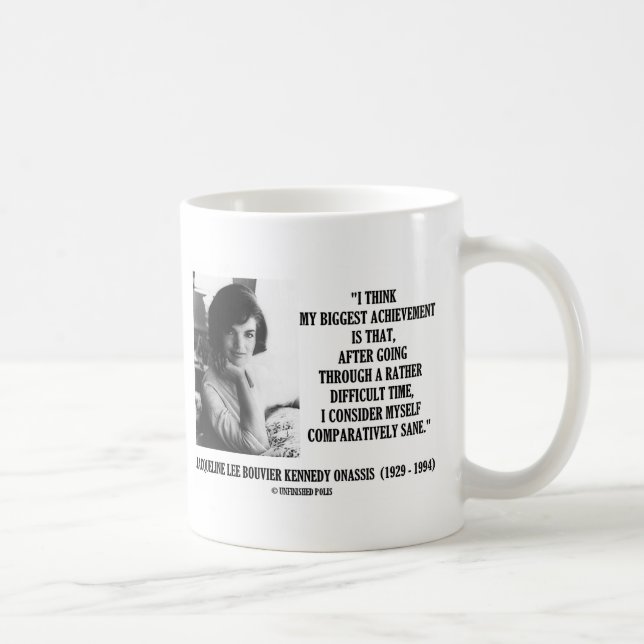 Caneca De Café Citações comparativamente sãs de Jacqueline (Direita)