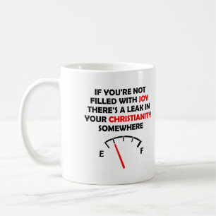 Caneca De Café Citações Cristãs Cheias de Alegria