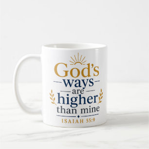 Caneca De Café Citações da Bíblia sobre os Caminhos de Deus serem
