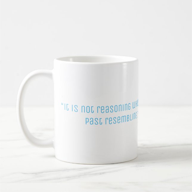 Caneca De Café Citações da filosofia de Hume (Esquerda)
