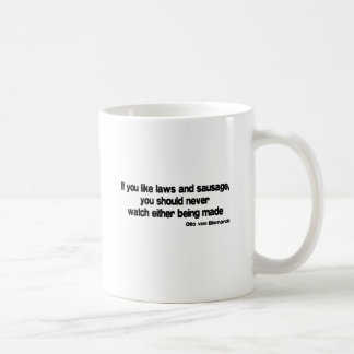 Caneca De Café Citações das leis e da salsicha