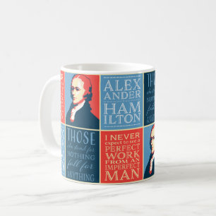 Caneca De Café Citações de Alexander Hamilton