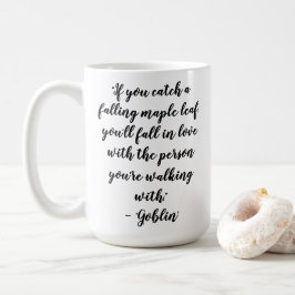 Caneca De Café Citações de Amor de Kdrama Goblin