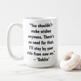 Caneca De Café Citações de Amor do Drama Coreano Goblin