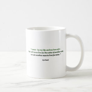 Caneca De Café Citações de Ayn Rand