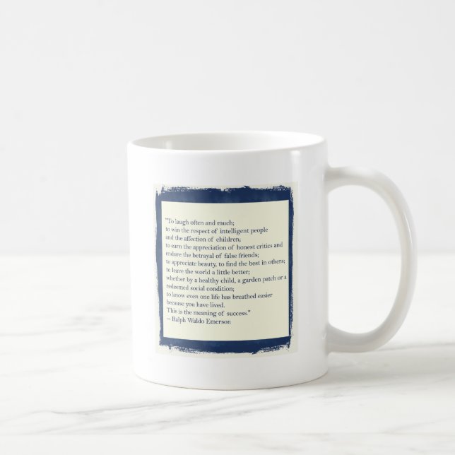 Caneca De Café Citações de Emerson (Direita)