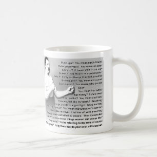 Caneca De Café Citações de Homem Exageradamente Másculo Dizendo C