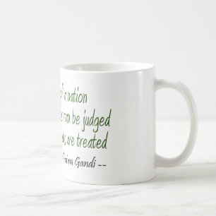 Caneca De Café Citações de Mahatma Gandhi