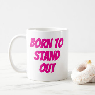 Caneca De Café Citações de menina nascidas para se destacar