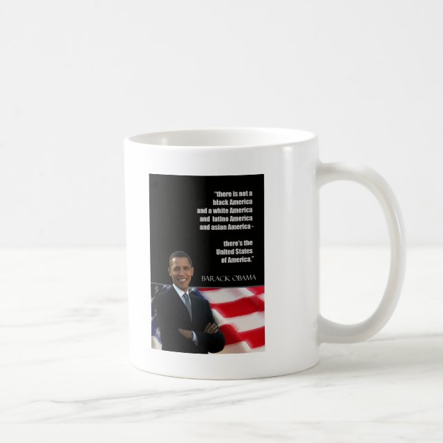 Caneca De Café Citações de Obama (Direita)