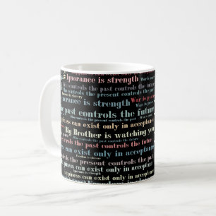 Caneca De Café Citações de Orwell