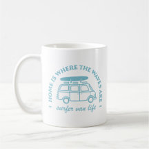Citações de surfe do surfer camper van life road t