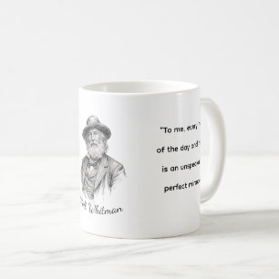 Caneca De Café Citações de Walt Whitman para a Vida