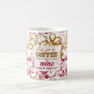 Caneca De Café Citações do divertimento do vinho do café