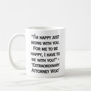 Caneca De Café Citações do Drama Coreano Extraordinary Attorney W