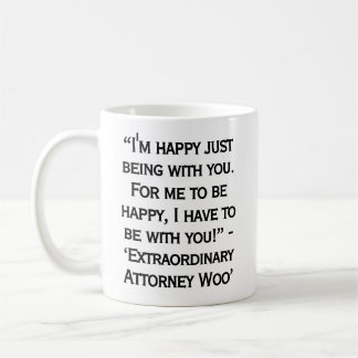 Caneca De Café Citações do Drama Coreano Extraordinary Attorney W