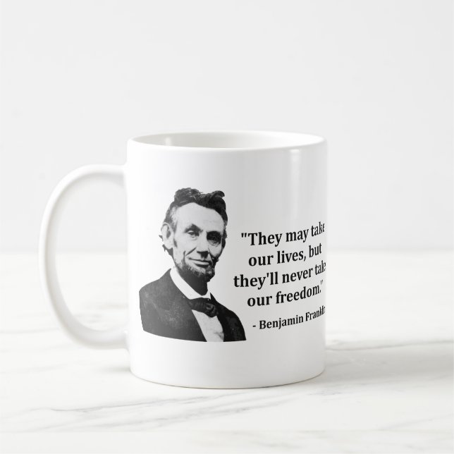Caneca De Café Citações do troll de Abraham Lincoln (Esquerda)