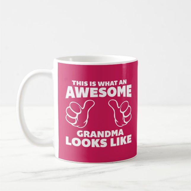 Caneca De Café Citações engraçadas da avó impressionante (Esquerda)