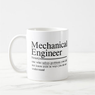 Caneca De Café citações engraçadas para o Engenheiro mecânico