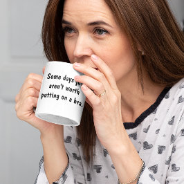 Caneca De Café Citações engraçadas sobre sutiãs