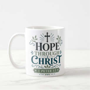 Caneca De Café Citações Inspiradoras de Escrituras: Esperança Atr