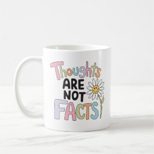 Caneca De Café Citações Motivacionais Pensamentos Não São Fatos