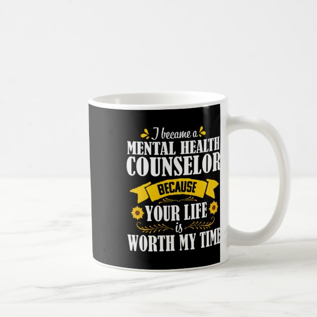 Caneca De Café Citar Conselheiro de Saúde Mental Fofo Aconselhame (Direita)