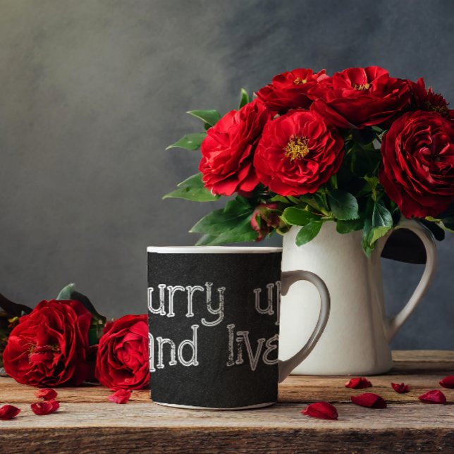 Caneca De Café Citar estoico de cinzas minimalistas (Criador carregado)