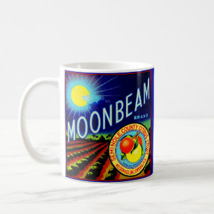 Caneca De Café citrino da marca do Moonbeam da etiqueta da caixa