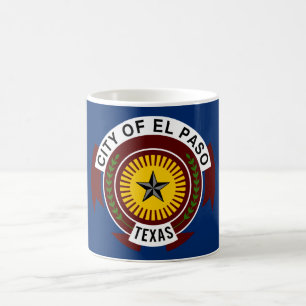 Caneca De Café City Flag de El Paso (Texas)