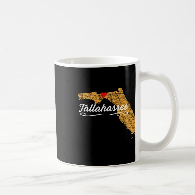 Caneca De Café City Of Tallahee Florida Vacation Souvenir Graphic (Direita)