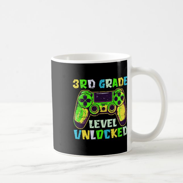 Caneca De Café Ck To School 3rd Grade Boys Gamer First Day Third  (Direita)