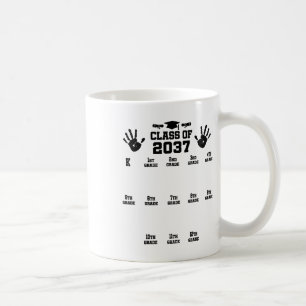 Caneca De Café Cl de 2037 Cresça Comigo Impressão da Mão Pré-k 12