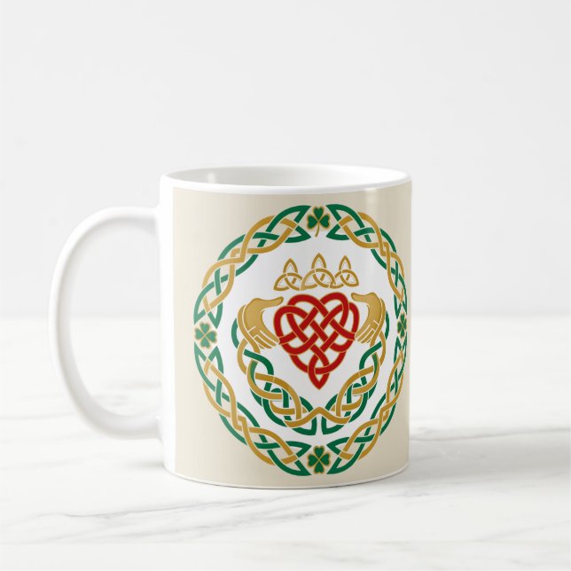 Caneca De Café Claddagh Roundel (Esquerda)