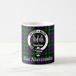 Caneca De Café Clan Abercrombie Crest Crachá e Tartan