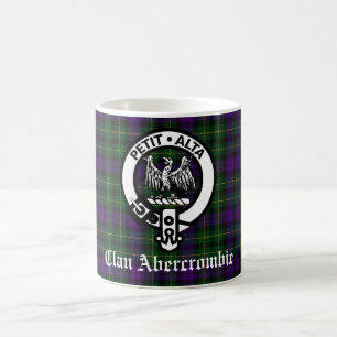 Caneca De Café Clan Abercrombie Crest Crachá e Tartan