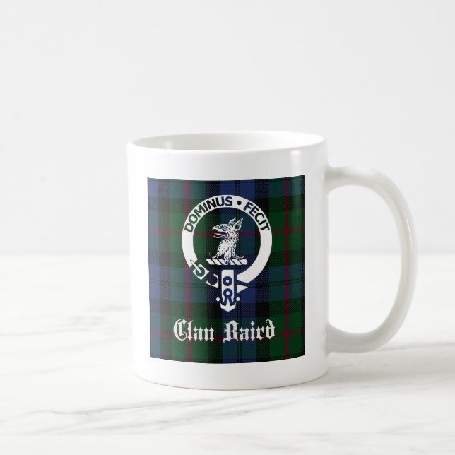 Caneca De Café Clan Baird Crest Tartan (Direita)