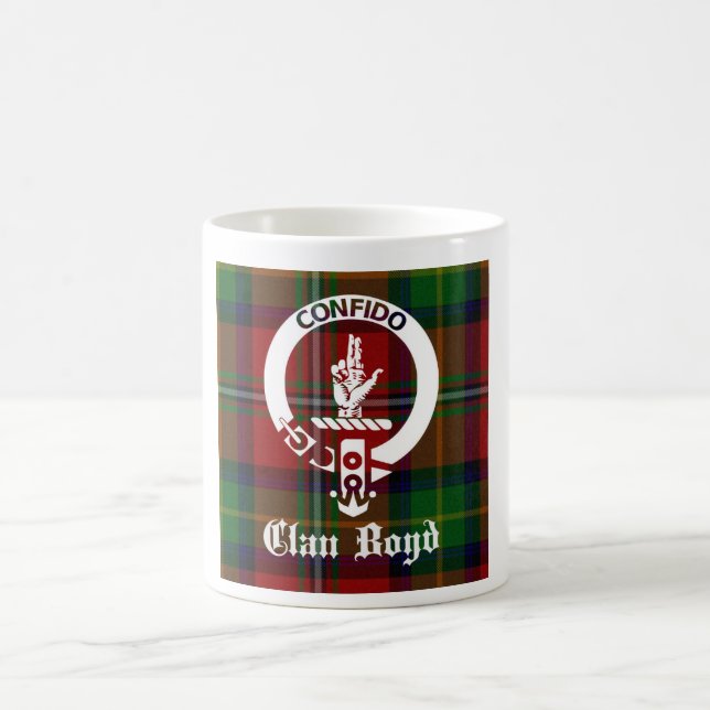 Caneca De Café Clan Boyd Crest Tartan (Centro)