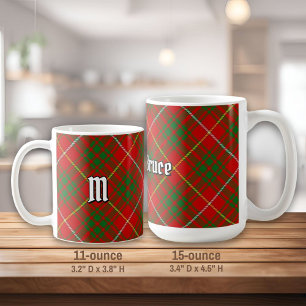 Caneca De Café Clan Bruce Tartan