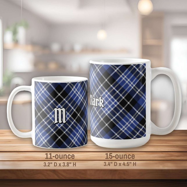 Caneca De Café Clan Clark Tartan (Criador carregado)