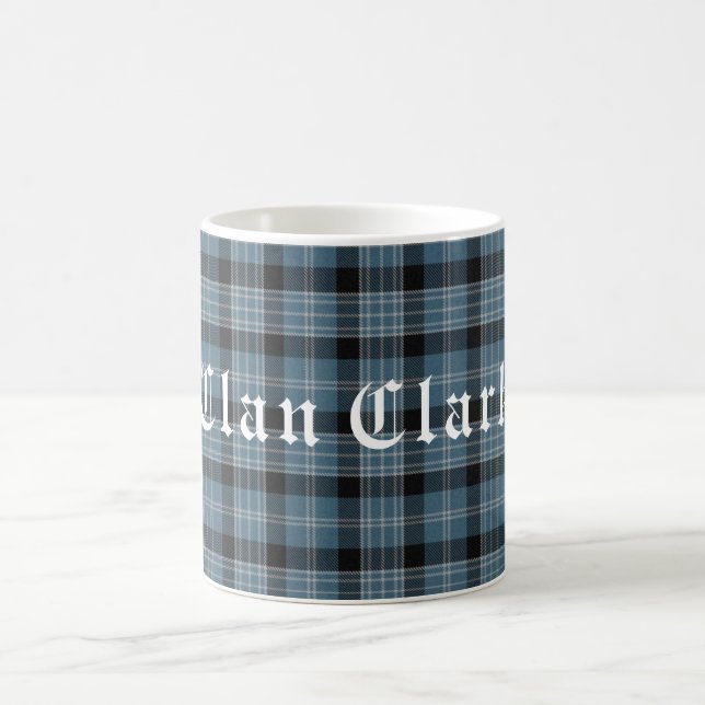 Caneca De Café Clan Clark Tartan & Text (Centro)