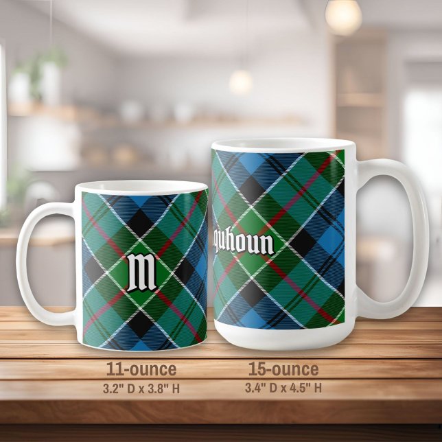 Caneca De Café Clan Colquhoun Tartan (Criador carregado)
