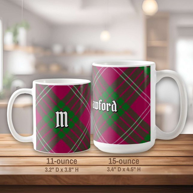 Caneca De Café Clan Crawford Tartan Coffee Mug (Criador carregado)